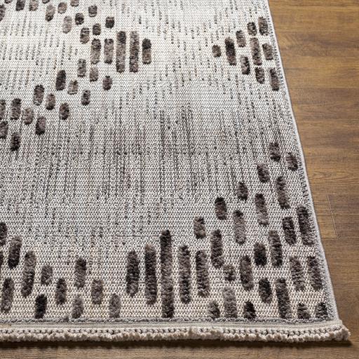 Surya Zaragoza ZRZ-2310 Charcoal Cream 9'2" x 12' Rug