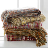 Surya Tabitha TAT-8206 Burnt Orange Dark Brown 50"W x 60"L Throw