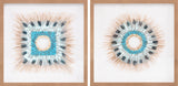 Surya Chromatic CCM-001 18"H x 18"W x 1.2"D, 18"H x 18"W x 1.2"D Wall Art Piece
