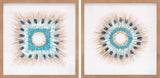 Surya Chromatic CCM-001 18"H x 18"W x 1.2"D, 18"H x 18"W x 1.2"D Wall Art Piece