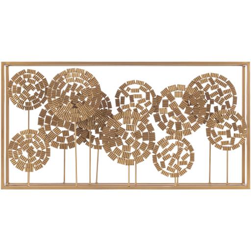 Surya Tamba TBA-001 15"H x 29"W x 4"D Wall Art Piece
