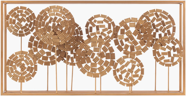 Surya Tamba TBA-001 15"H x 29"W x 4"D Wall Accent