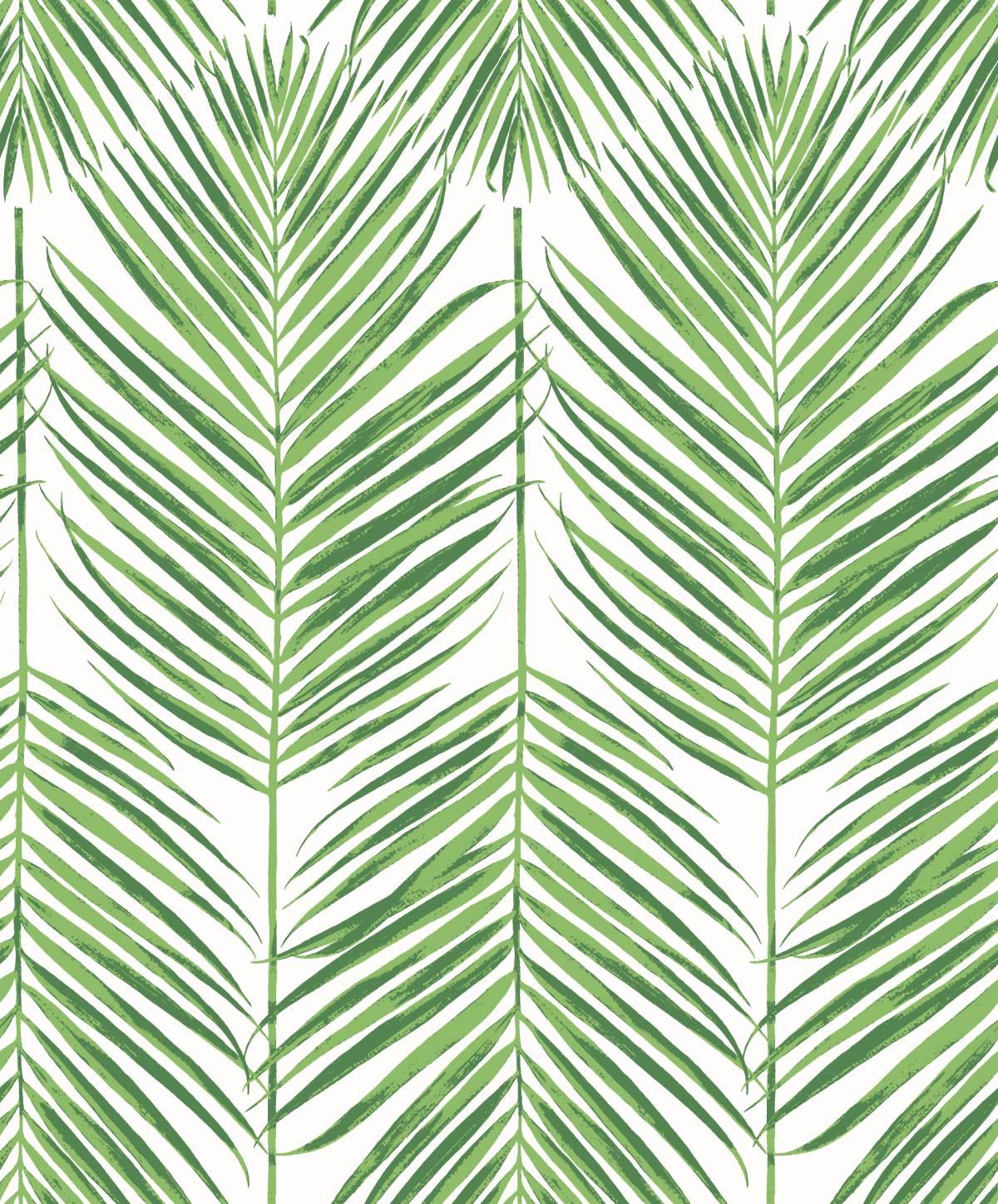 Seabrook Marina Palm Green Wallpaper