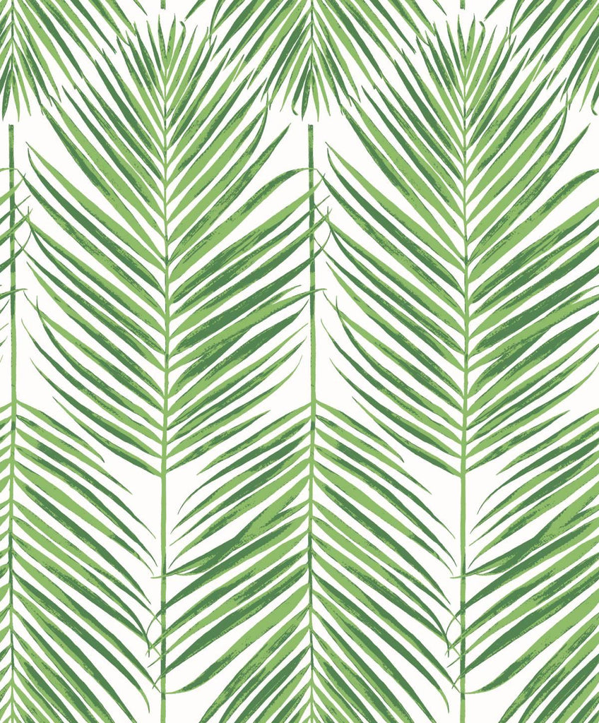 Seabrook Marina Palm Green Wallpaper