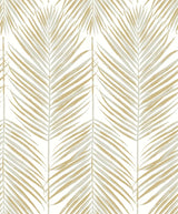 Seabrook Marina Palm Gold Wallpaper