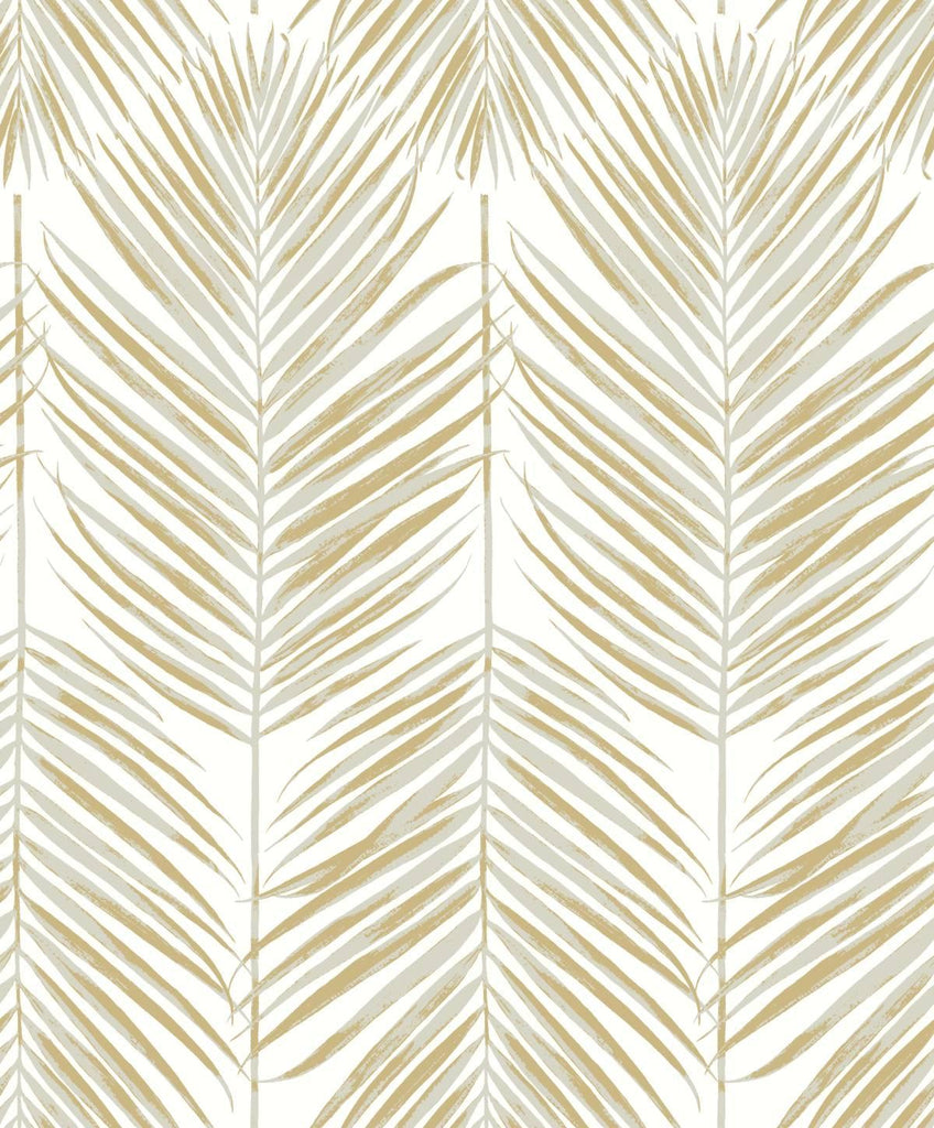 Seabrook Marina Palm Gold Wallpaper
