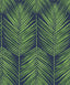 Seabrook Marina Palm Moss Green & Blue Wallpaper
