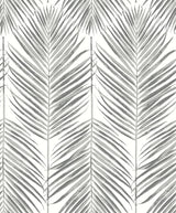 Seabrook Marina Palm Grey Wallpaper
