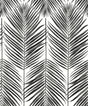 Seabrook Marina Palm Ebony Wallpaper