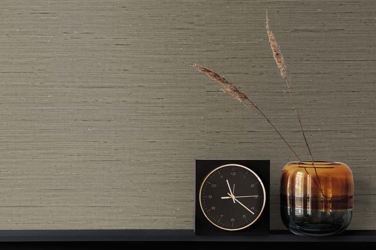 Seabrook Seahaven Rushcloth Brown Wallpaper