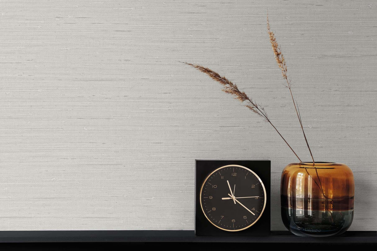 Seabrook Seahaven Rushcloth Grey Wallpaper