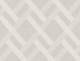 Seabrook Linen Trellis Morning Fog Wallpaper