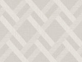 Seabrook Linen Trellis Grey Wallpaper