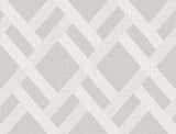Seabrook Linen Trellis Grey Wallpaper