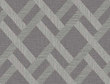 Seabrook Linen Trellis Grey Wallpaper