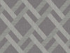 Seabrook Linen Trellis Ash Wallpaper