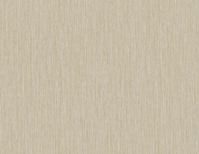 Seabrook Vertical Stria Sandstone & Metallic Gold Wallpaper