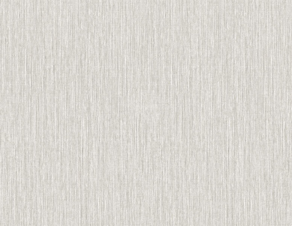 Seabrook Vertical Stria Fog & Metallic Silver Wallpaper