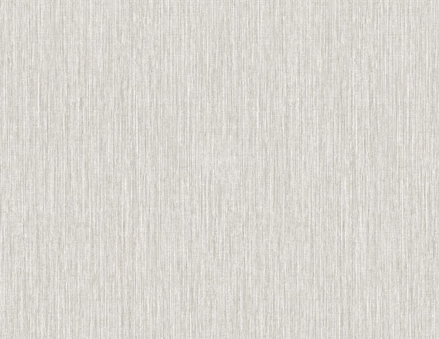 Seabrook Vertical Stria Fog & Metallic Silver Wallpaper