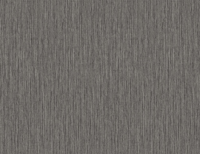Seabrook Vertical Stria Graphite & Metallic Silver Wallpaper