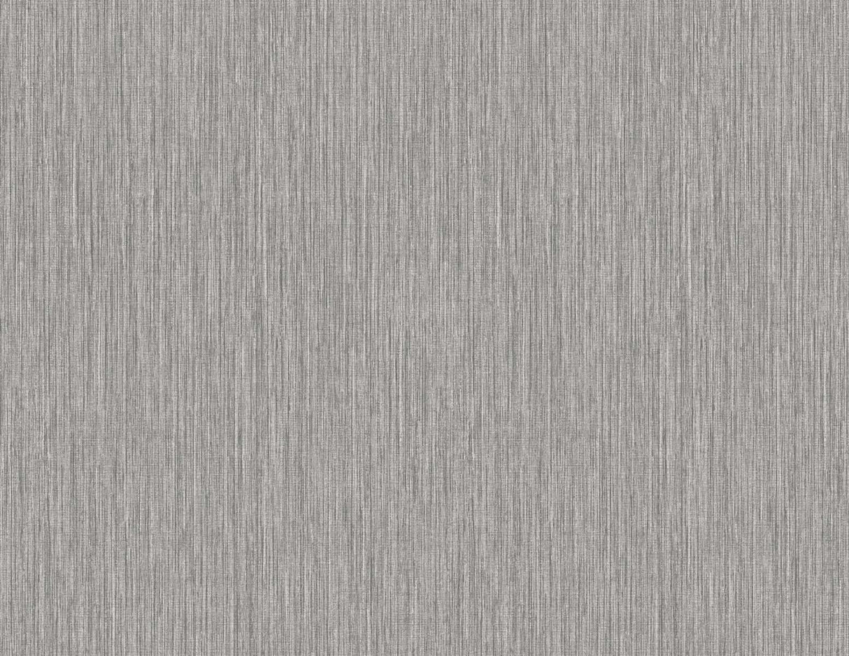 Seabrook Vertical Stria Metallic Silver Wallpaper