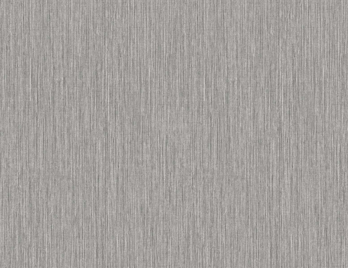 Seabrook Vertical Stria Silver Wallpaper