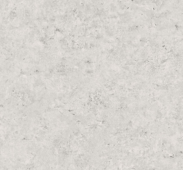 Seabrook Cement Faux Arctic Grey & Metallic Silver Wallpaper