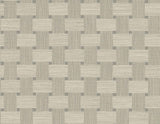 Seabrook Basketweave Yerba Wallpaper