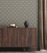 Seabrook Basketweave Beige Wallpaper