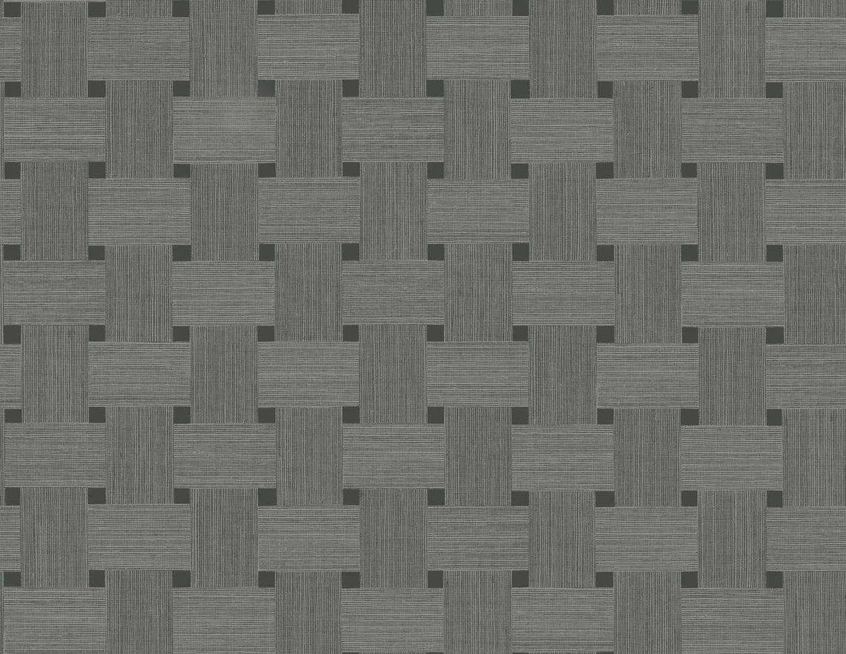 Seabrook Basketweave Greyhound Wallpaper