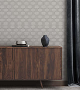 Seabrook Basketweave Grey Wallpaper