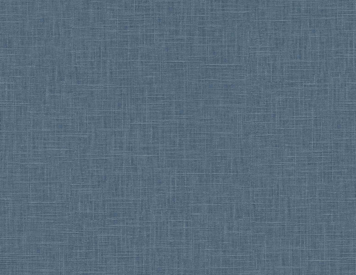 Seabrook Myrna Linen Marine Blue Wallpaper