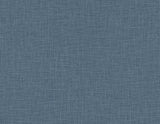 Seabrook Myrna Linen Marine Blue Wallpaper