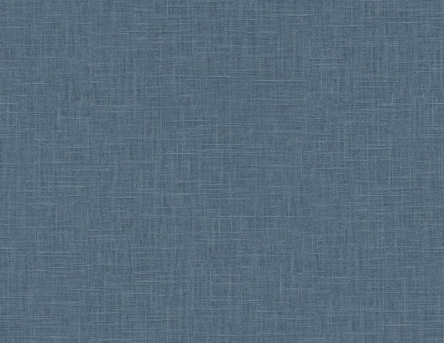 Seabrook Myrna Linen Marine Blue Wallpaper