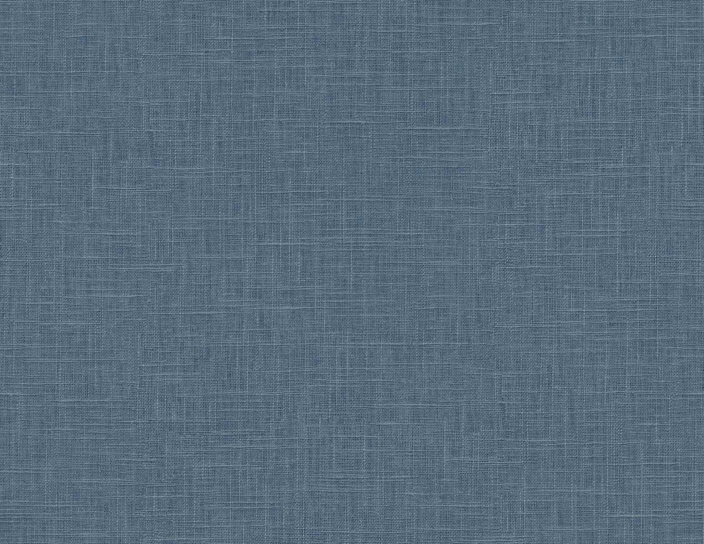 Seabrook Myrna Linen Marine Blue Wallpaper