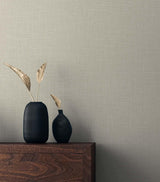 Seabrook Myrna Linen Beige Wallpaper