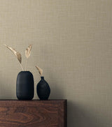 Seabrook Myrna Linen Beige Wallpaper
