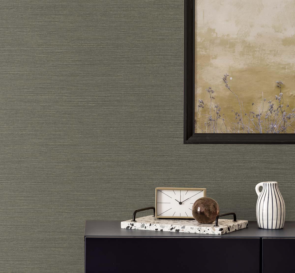 Seabrook Seawave Sisal Brown Wallpaper