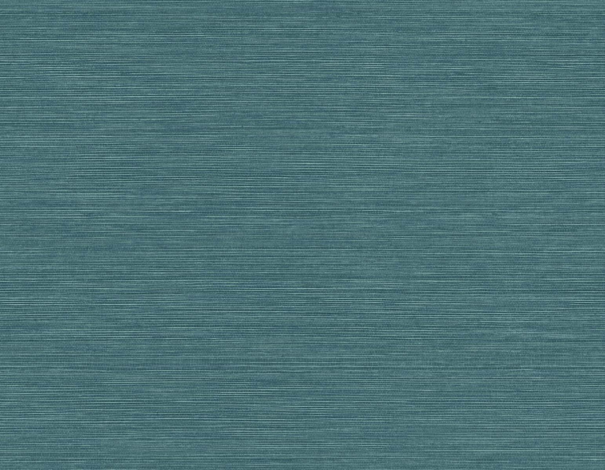 Seabrook Seawave Sisal Teal Wallpaper