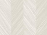 Seabrook Chevron Wood Beige Wallpaper