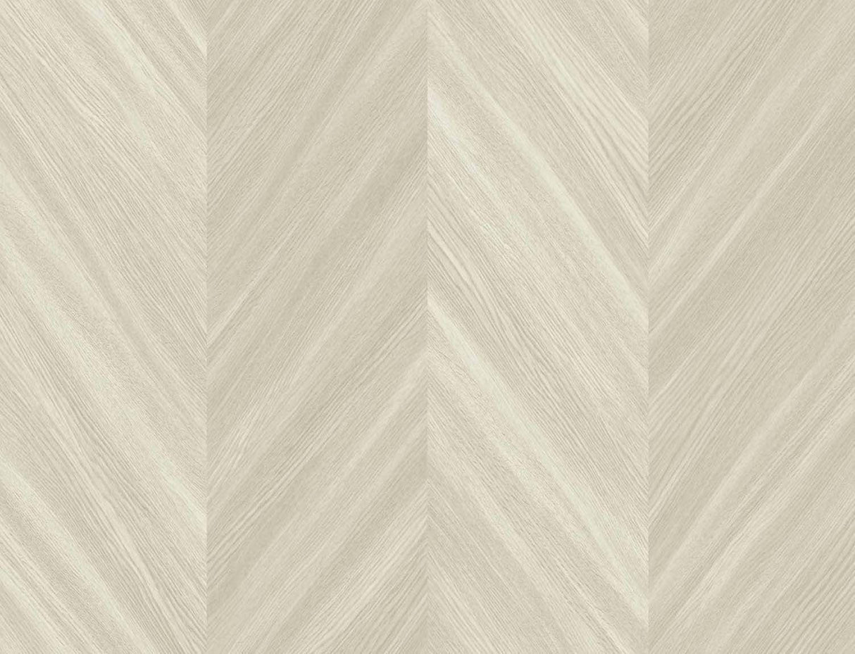 Seabrook Chevron Wood Bister Wallpaper
