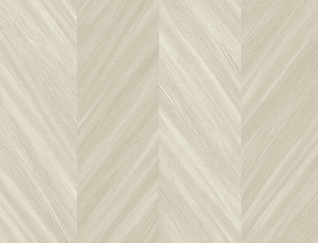 Seabrook Chevron Wood Bister Wallpaper