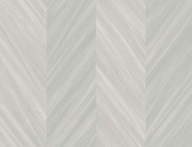 Seabrook Chevron Wood Sere Wallpaper