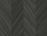 Seabrook Chevron Wood Grey Wallpaper