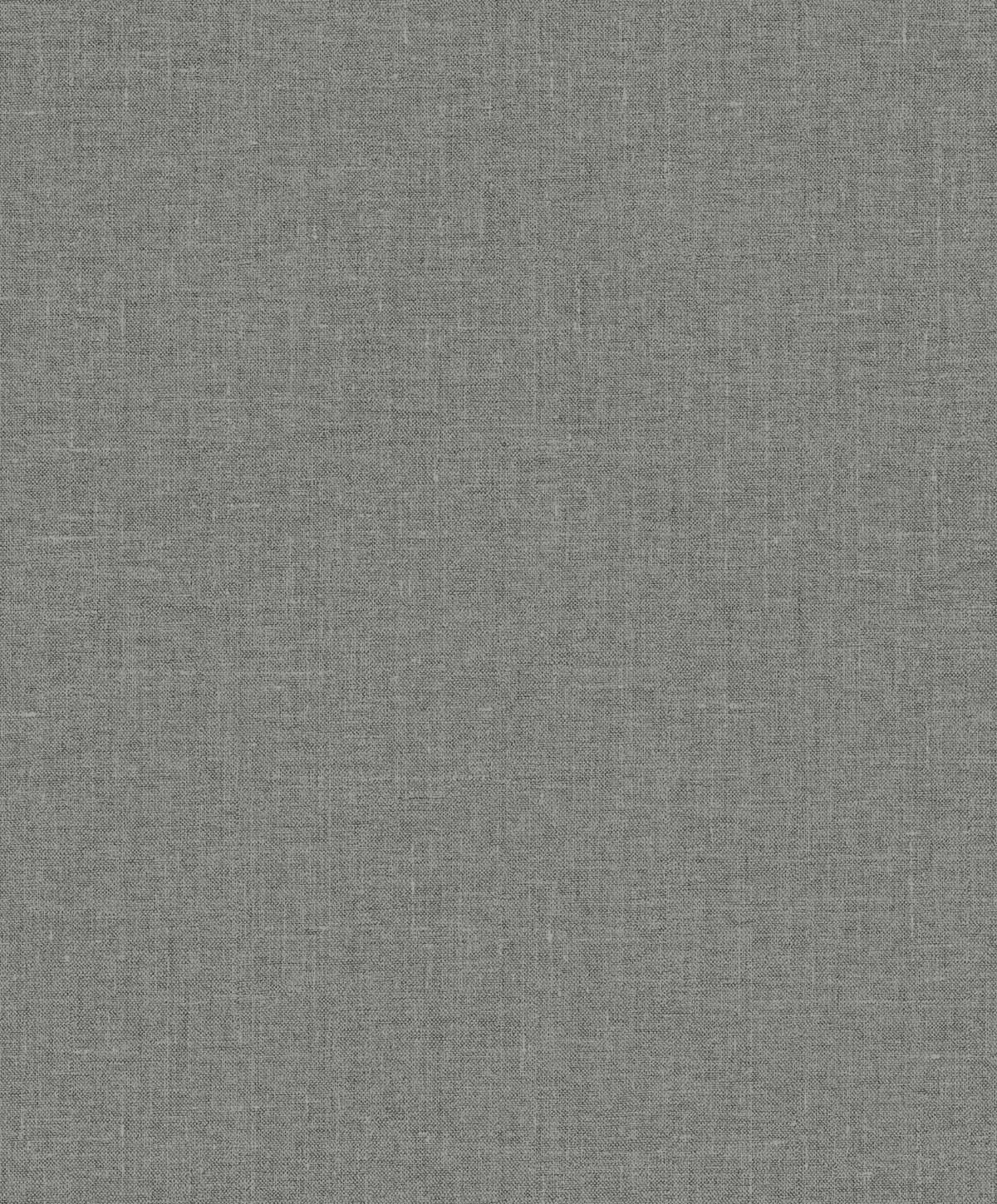 Seabrook Abington Faux Linen Sleek Charcoal Wallpaper