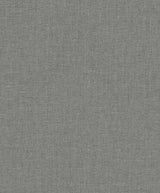 Seabrook Abington Faux Linen Sleek Charcoal Wallpaper