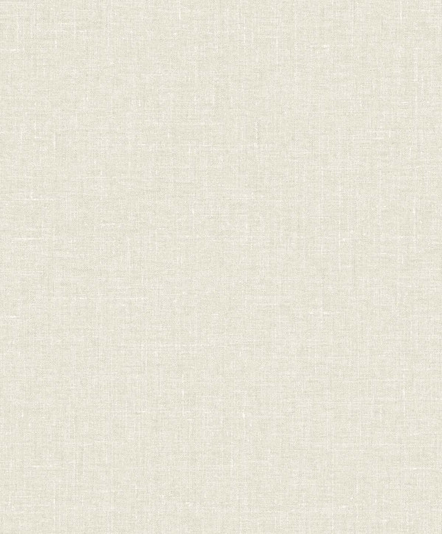 Seabrook Abington Faux Linen Tan Wallpaper