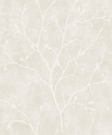 Seabrook Avena Branches Soft Cream Wallpaper
