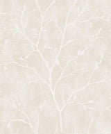 Seabrook Avena Branches Beige Wallpaper