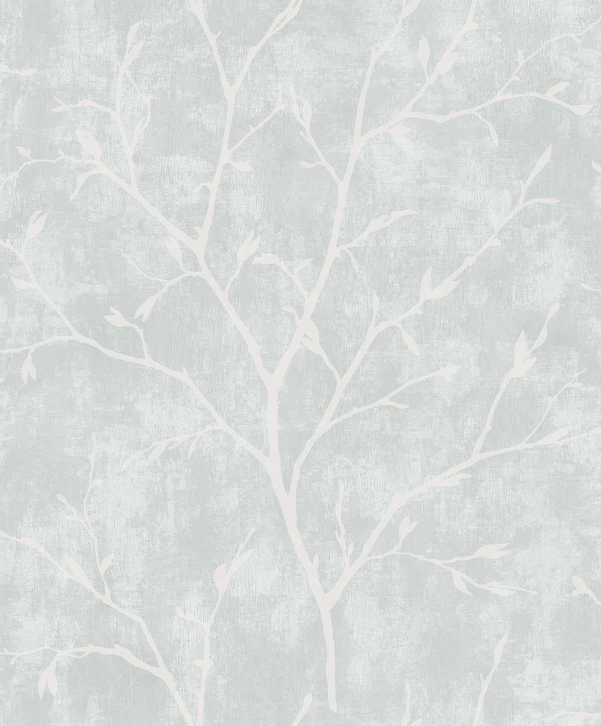 Seabrook Avena Branches Winter Grey Wallpaper